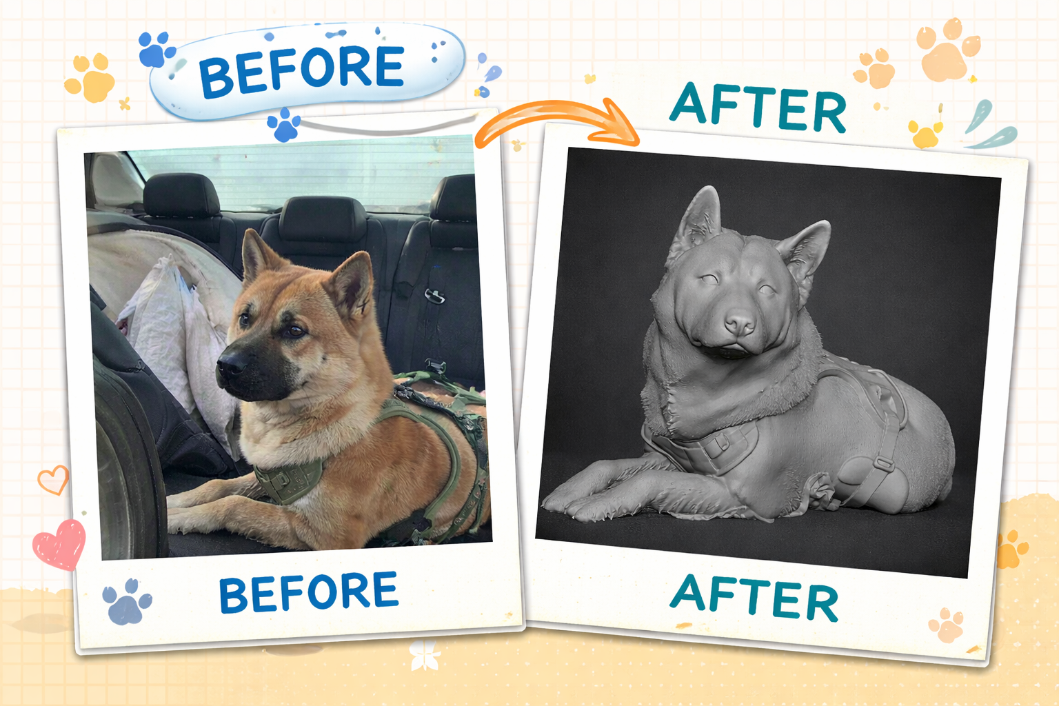 Custom 3D Pet Creations, Made Simply